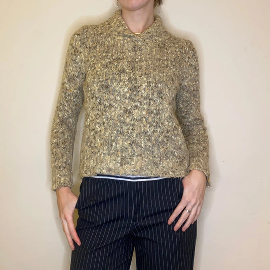 Vintage beige Lady Mei Jumper - womens large