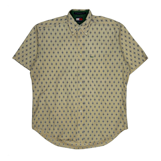 Tommy Hilfiger Short Sleeve Shirt - Medium Beige Cotton