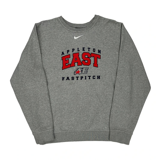 Appleton East Fastpitch Nike College Sweatshirt - Small Grey Cotton