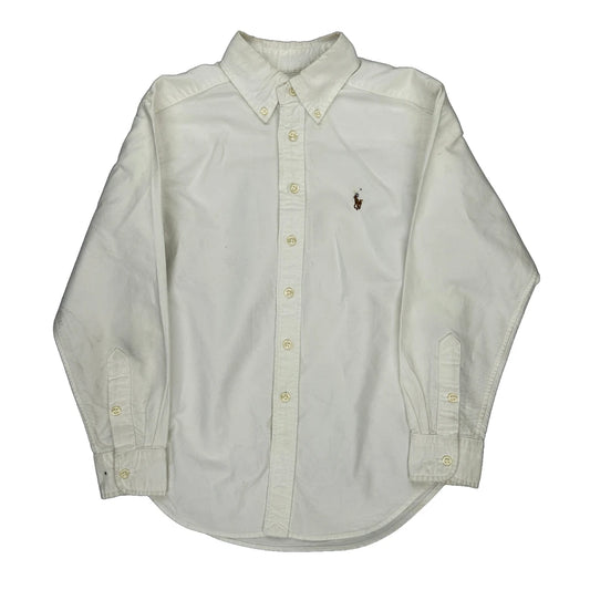 Age 6-7 Ralph Lauren Shirt - Small White Cotton