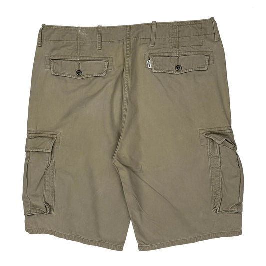 Vintage Levis Cargo Shorts - 36W 10L Khaki Cotton