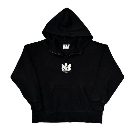 Adidas Hoodie - Medium Black Cotton