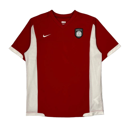 Vintage Nike F.C. Nike Football Shirt - XL Red Polyester