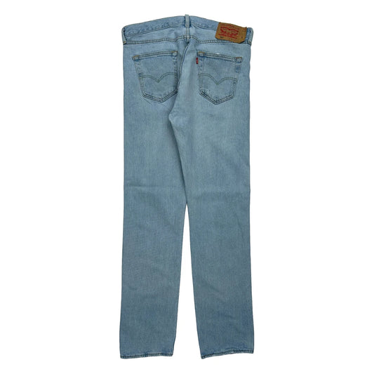 501 Levis Jeans - 35W 34L Light Wash Denim