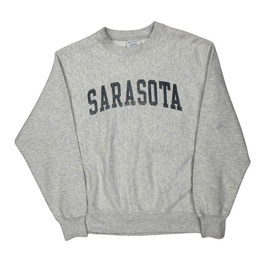 Reverse Weave Champion College Sweatshirt - Medium Grey Cotton