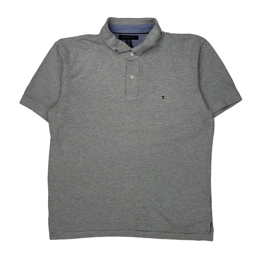 Tommy Hilfiger Polo Shirt - 2XL Grey Cotton