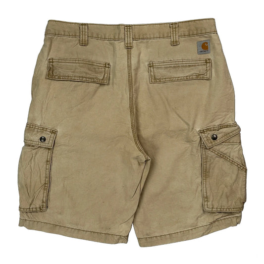 Carhartt Cargo Shorts - 34W 10L Beige Cotton