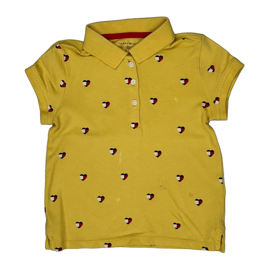 Vintage Age 4-5 Tommy Hilfiger Polo Shirt - XS Yellow Cotton