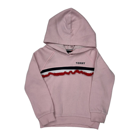 Tommy Hilfiger Striped Hoodie - XS Pink Cotton