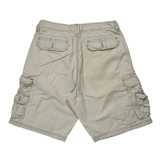 Vintage Lee Cargo Shorts - 28W 10L Beige Cotton