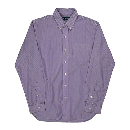 Ralph Lauren Striped Shirt - Medium Purple Cotton