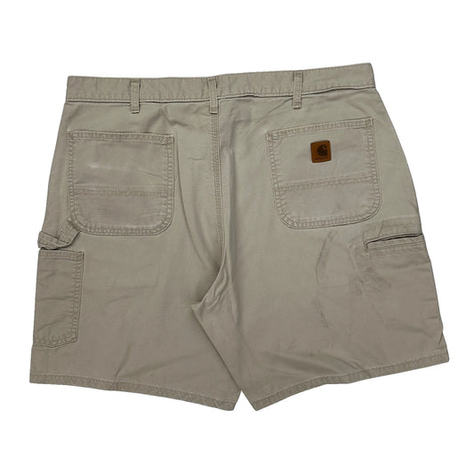 Carhartt Carpenter Shorts - 38W 8L Beige Cotton