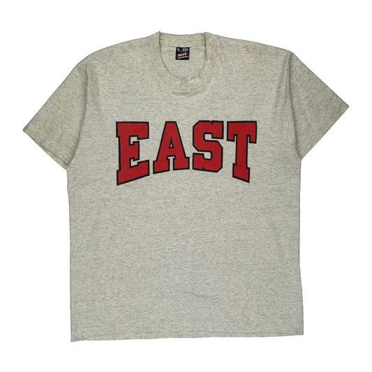 Fruit Of The Loom Single Stitch T-Shirt - XL Grey Cotton Blend