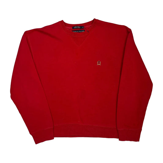 Tommy Hilfiger Sweatshirt - Medium Red Cotton