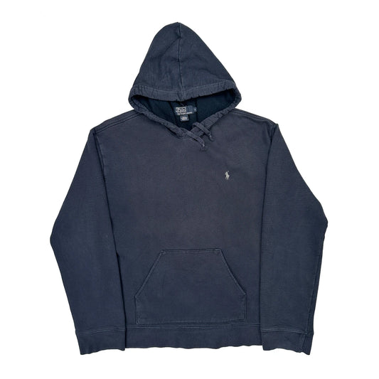 Polo By Ralph Lauren Hoodie - Large Navy Cotton