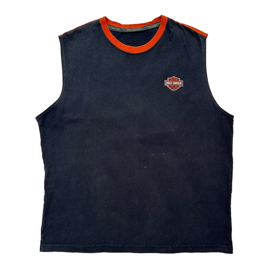 Motorcycles Harley Davidson Graphic Vest - XL Black Cotton