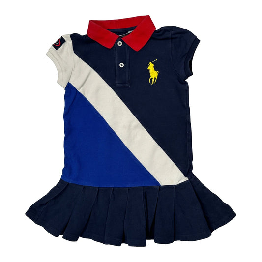Age 5 Ralph Lauren Dress - XS Navy Cotton