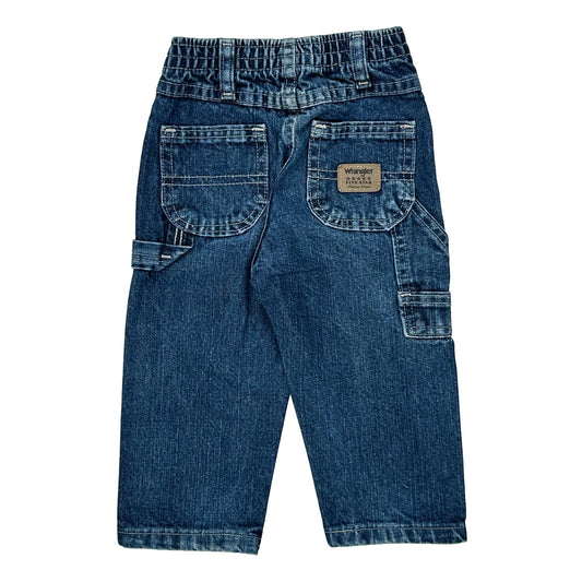 Age 18 Months Wrangler Cargo Jeans - 4XS Blue Cotton