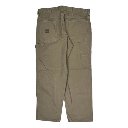 Wrangler Carpenter Trousers - 38W 30L Khaki Cotton