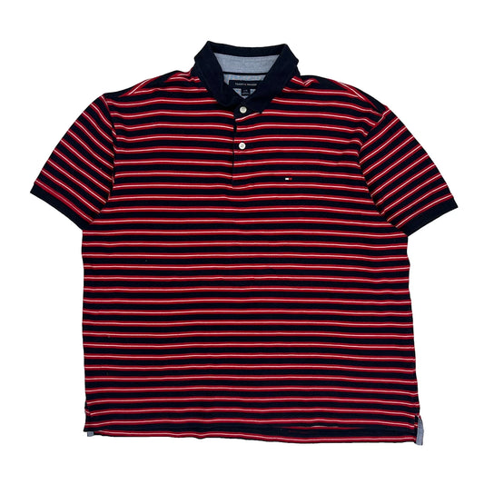 Tommy Hilfiger Polo Shirt - Large Navy Cotton