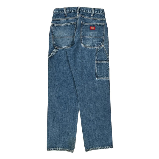 Dickies Double Knee Carpenter Jeans - 34W 32L Blue Cotton