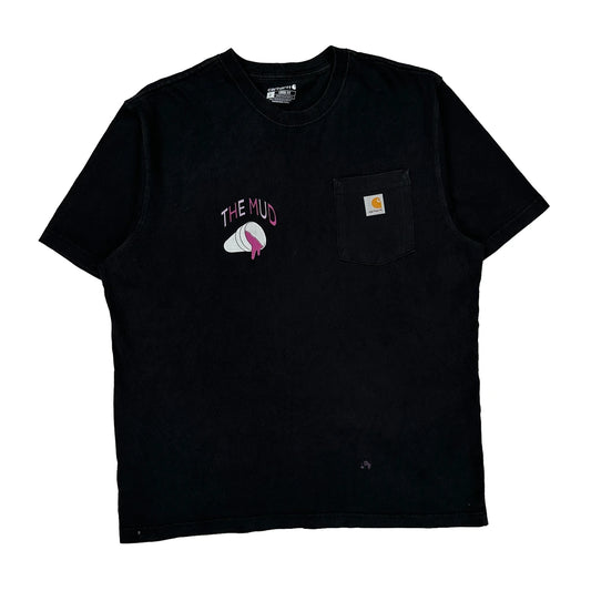 Carhartt Graphic T-Shirt - Large Black Cotton