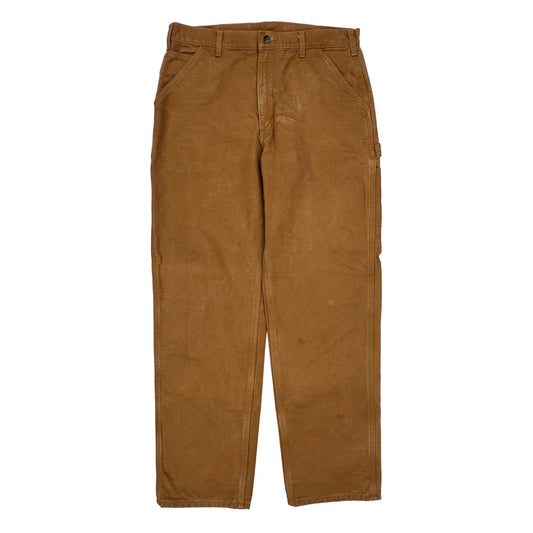 Carhartt Double Knee Carpenter Trousers - 36W 31L Brown Cotton