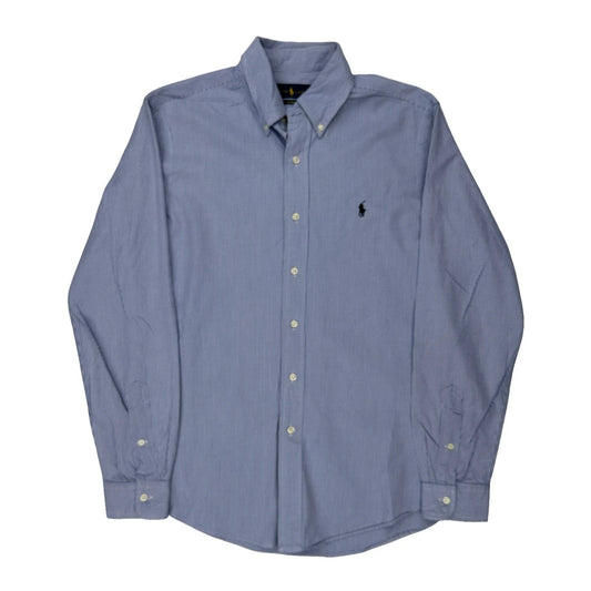 Ralph Lauren Striped Shirt - Medium Blue Cotton