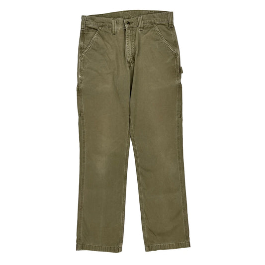 Carhartt Carpenter Trousers - 34W 34L Khaki Cotton