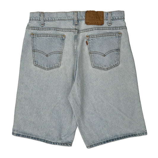 Levis Denim Shorts - 34W 10L Light Wash Cotton