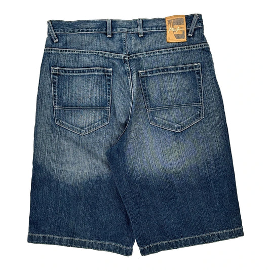 Phat Farm Denim Shorts - 36W 14L Blue Cotton