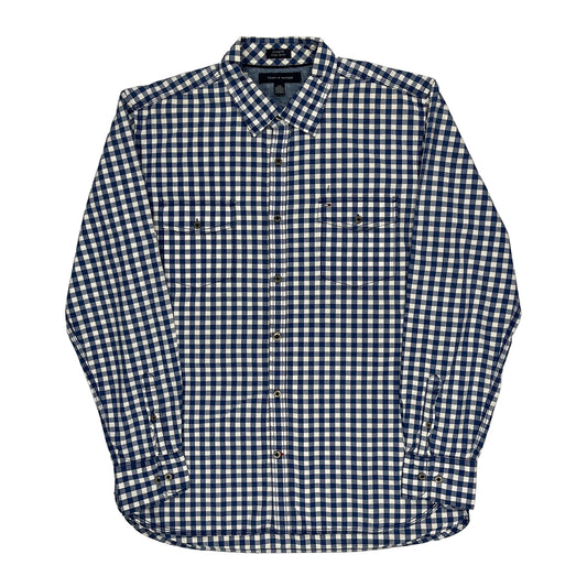 Vintage Tommy Hilfiger Checked Shirt - Large Blue Cotton
