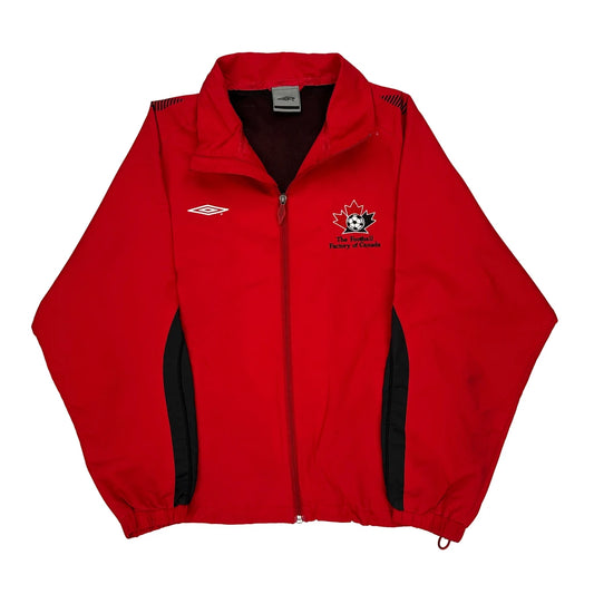Youth XL Umbro Track Jacket - XL Red Polyester