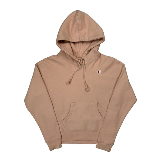 Reverse Weave Champion Hoodie - Small Pink Cotton
