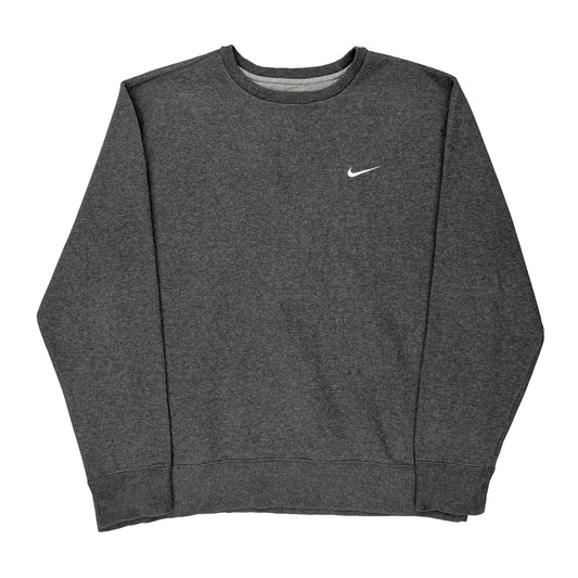 Nike Sweatshirt - 2XL Grey Cotton Blend