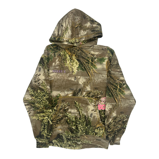 Age 11-12 Realtree Camo Hoodie - Medium Khaki Cotton Blend