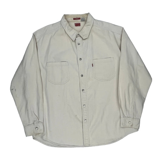 Levis Denim Shirt - 2XL Beige Cotton