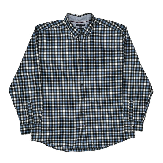 Tommy Hilfiger Checked Shirt - 2XL Black Cotton