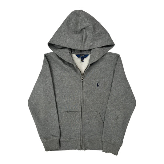 Age 6-7 Polo By Ralph Lauren Hoodie - Small Grey Cotton