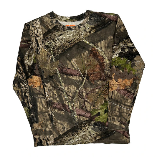Vintage Realtree Camo Long Sleeve T-Shirt - Medium Camo Cotton