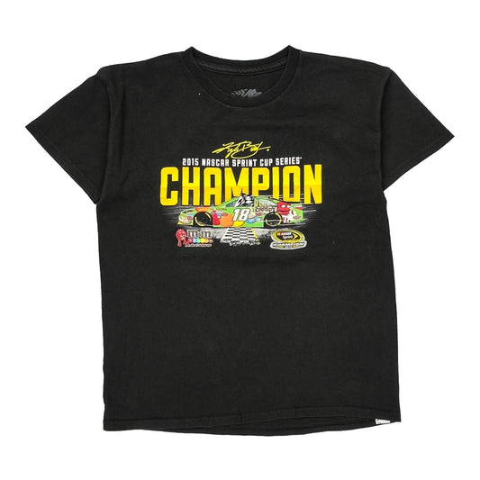 Age 12-13 2015 Nascar Sprint Cup Series Champion Nascar T-Shirt - Large Black Cotton
