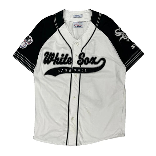 White Sox Starter Mlb Jersey - Large Black & White Polyester Blend
