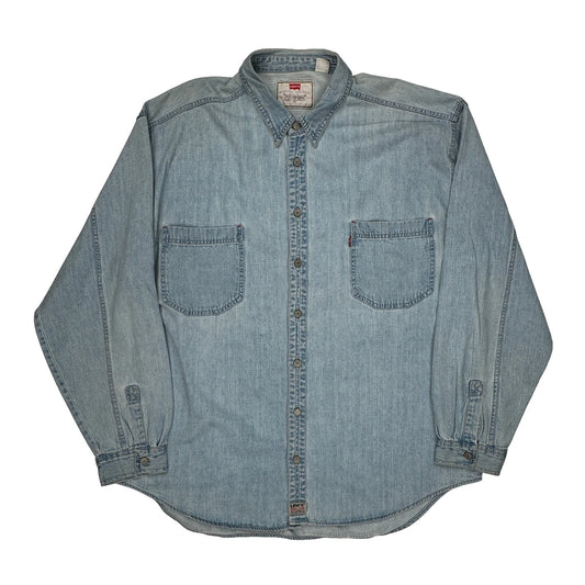 Levis Denim Shirt - 2XL Light Wash Cotton