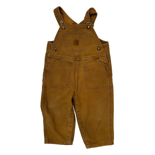 Age 18 Months Carhartt Dungarees - 2XS Brown Cotton