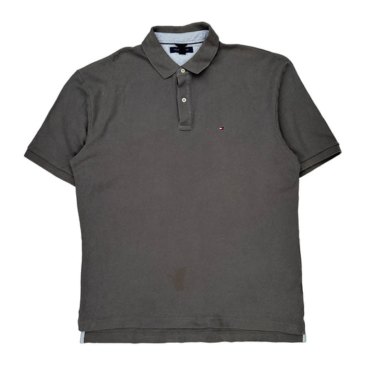 Tommy Hilfiger Polo Shirt - 2XL Grey Cotton