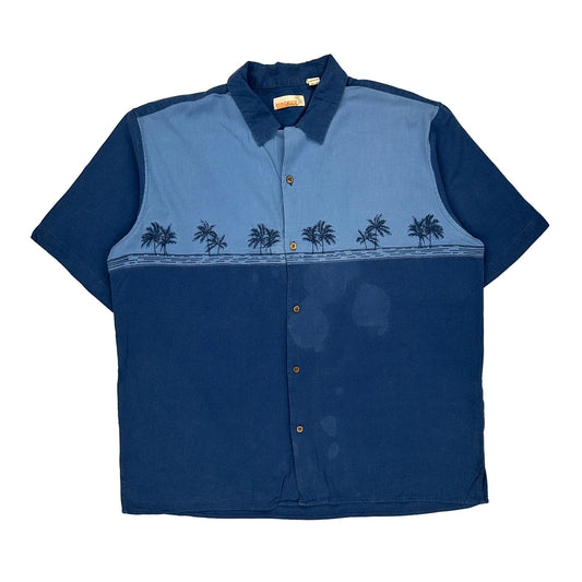 Sideout Short Sleeve Shirt - XL Blue Silk