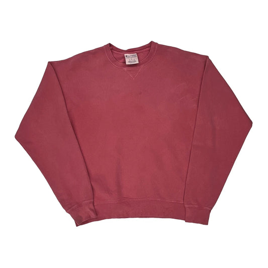 Champion Sweatshirt - Large Pink Cotton