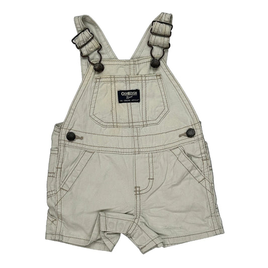 6 Months Oshkosh Dungarees - 3XS Cream Cotton