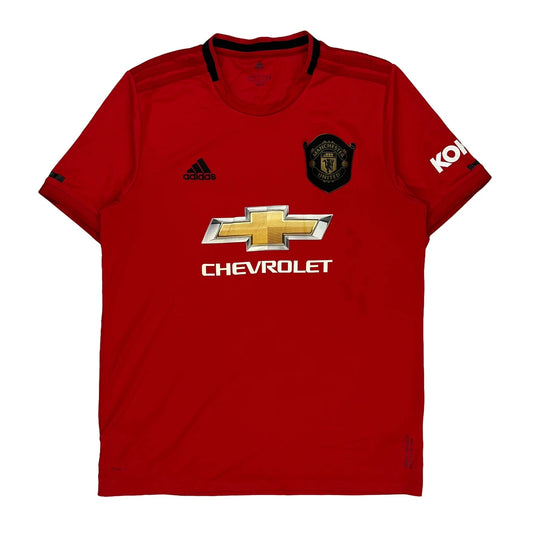 Manchester United Home 2019-20 Adidas Football Shirt - Large Red Polyester