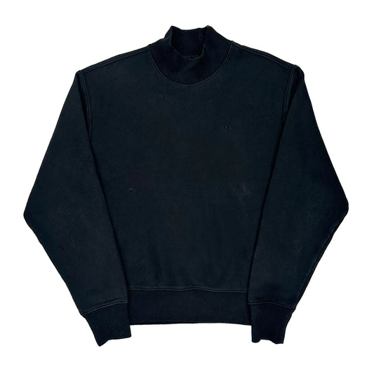 Vintage Reverse Weave Champion Sweatshirt - Medium Black Cotton Blend